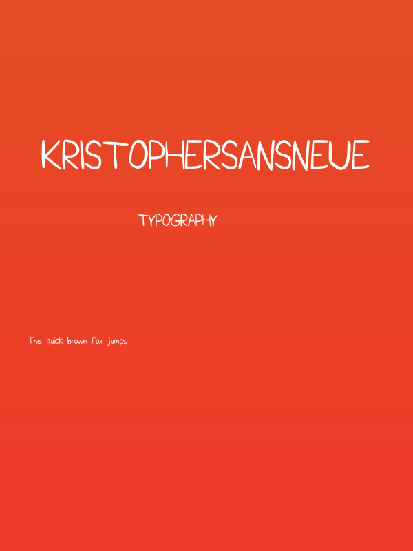 KristopherSansNeue Poster