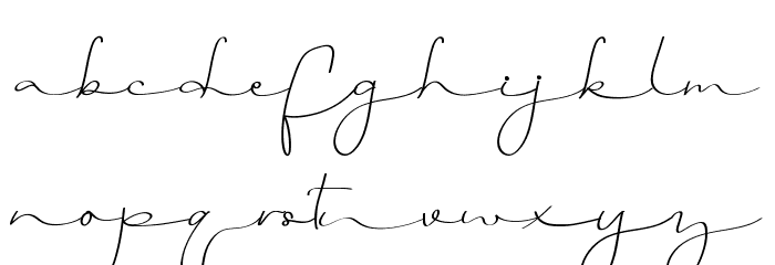 Krisward Demo Font LOWERCASE