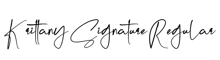 Krittany Signature Regular  baixar fontes gratis