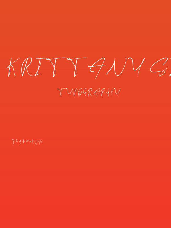 Krittany Signature Regular Poster