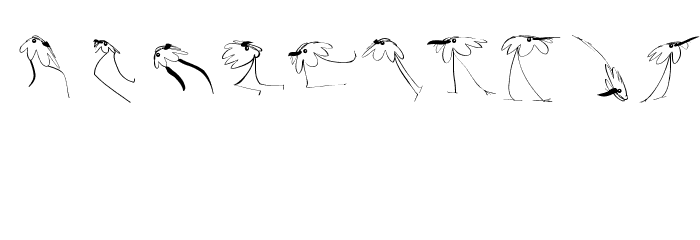KritzelBirds Font OTHER CHARS