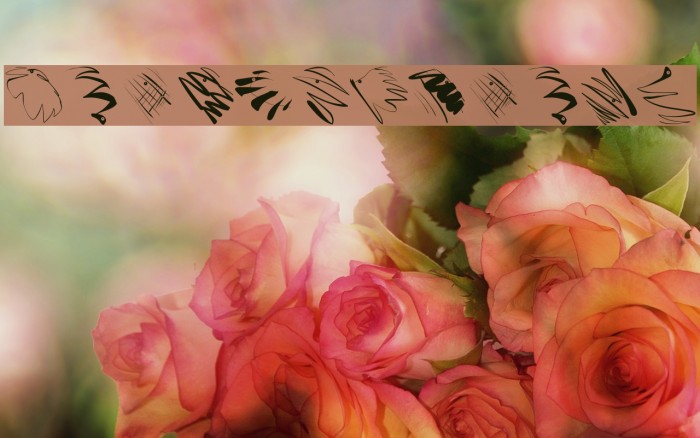 KritzelBirds Font examples