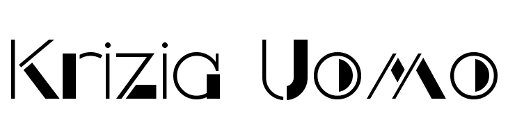 Krizia Uomo  font caratteri gratis