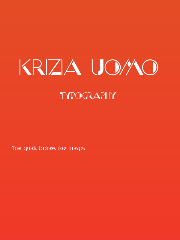 Krizia Uomo Poster