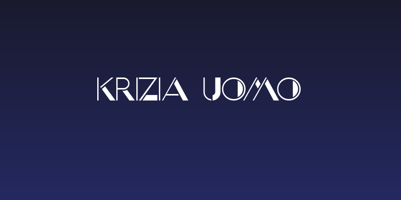 Krizia Uomo Social Header