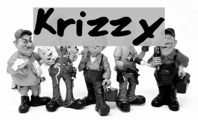 Krizzy Schriftart examples