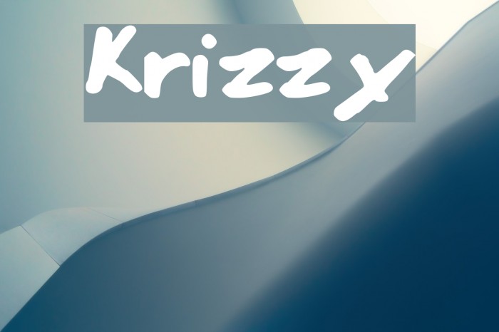 Krizzy Font examples