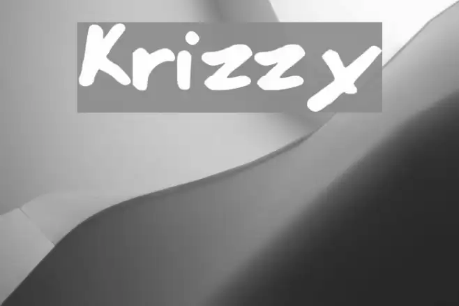 Krizzy Schriftart examples