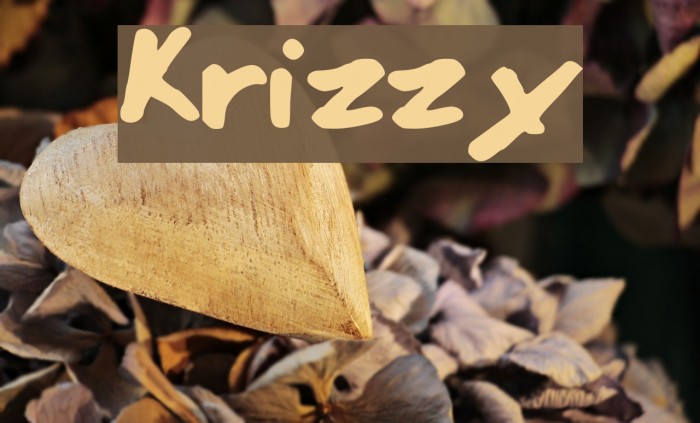 Krizzy Font examples