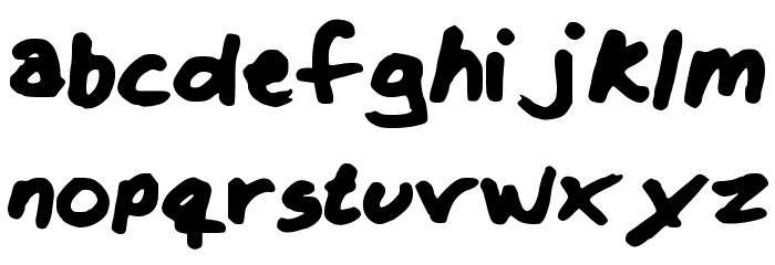 Krizzy Font LOWERCASE