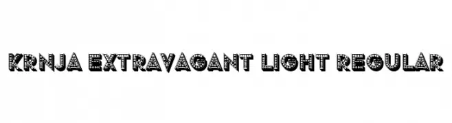 Krnja Extravagant Light Regular  Descarca Fonturi Gratis