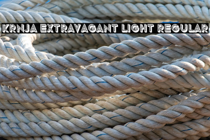 Krnja Extravagant Light Regular Example 2