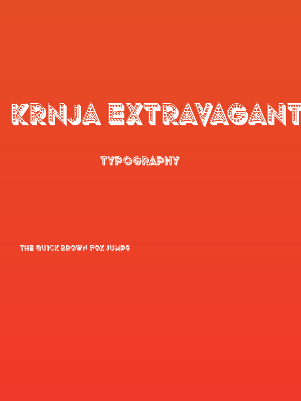 Krnja Extravagant Light Regular Poster