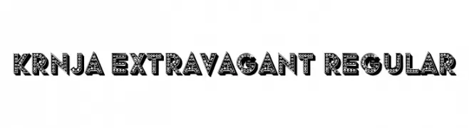 Krnja Extravagant Regular  フリーフォントのダウンロード