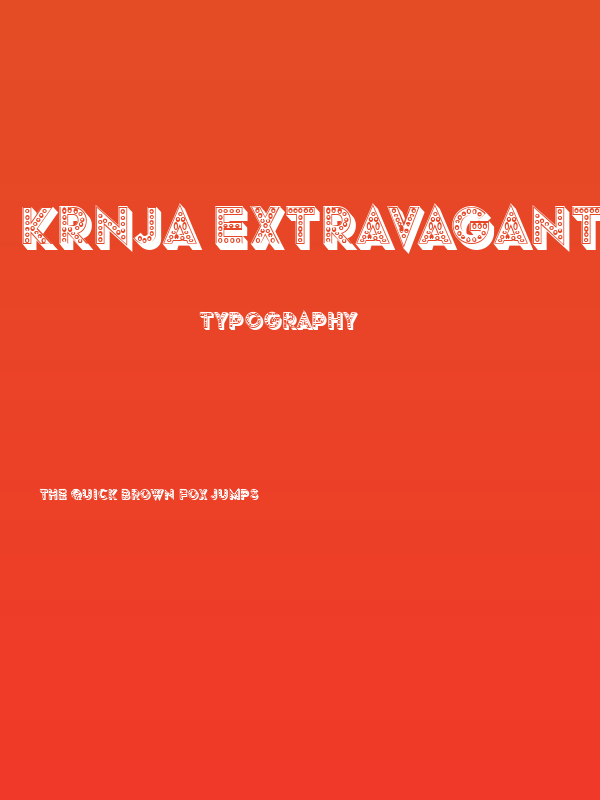 Krnja Extravagant Regular Poster