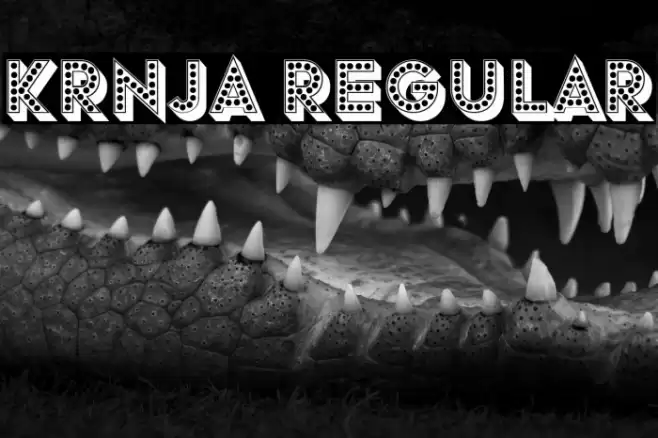 Krnja Regular Schriftart examples