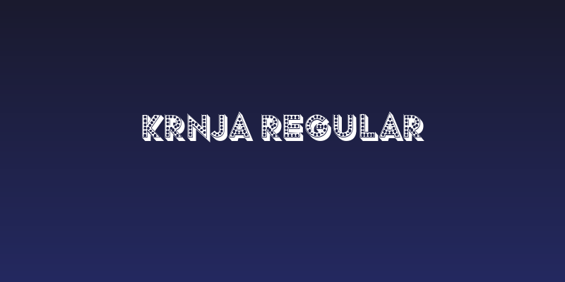 Krnja Regular Social Header