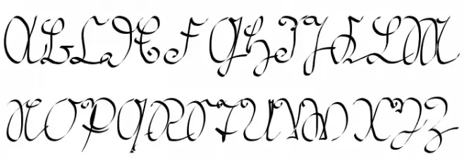 Kroeburn Regular Шрифта ВЕРХНИЙ