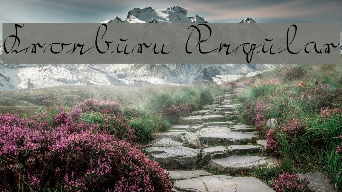 Kroeburn Regular Font examples