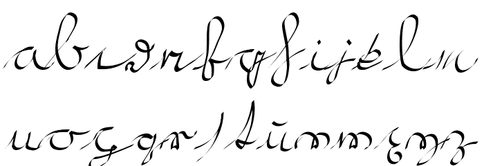 Kroeburn Regular Font LOWERCASE