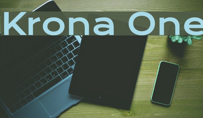 Krona One Font examples