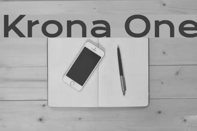 Krona One Font examples