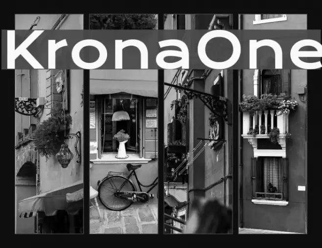 KronaOne Font examples