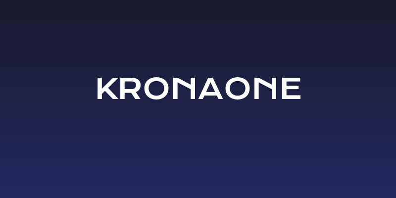 KronaOne Social Header