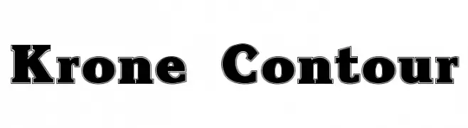 Krone Contour  フリーフォントのダウンロード