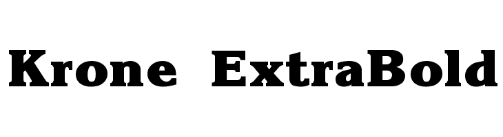 Krone ExtraBold Font