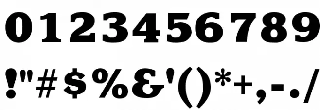 Krone ExtraBold Font OTHER CHARS