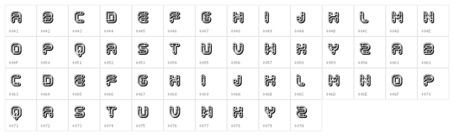 Krone Regular Character Map