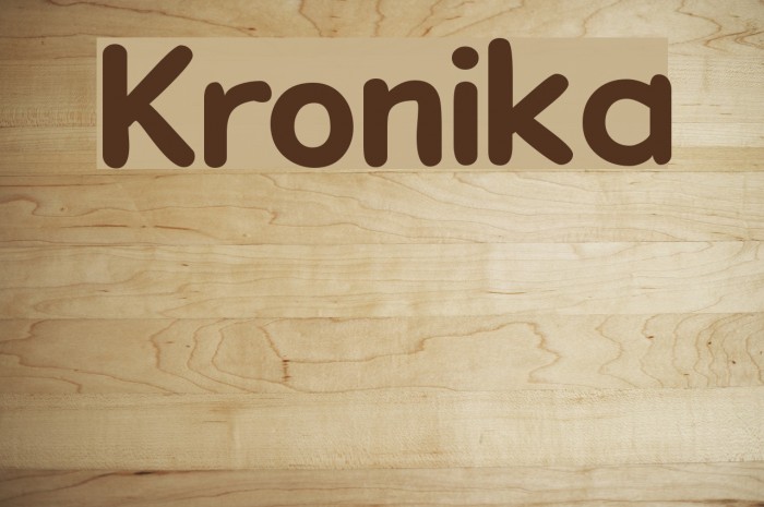 Kronika Font examples