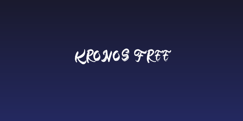Kronos FREE Social Header