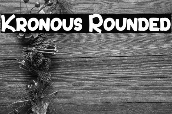 Kronous Rounded Font examples