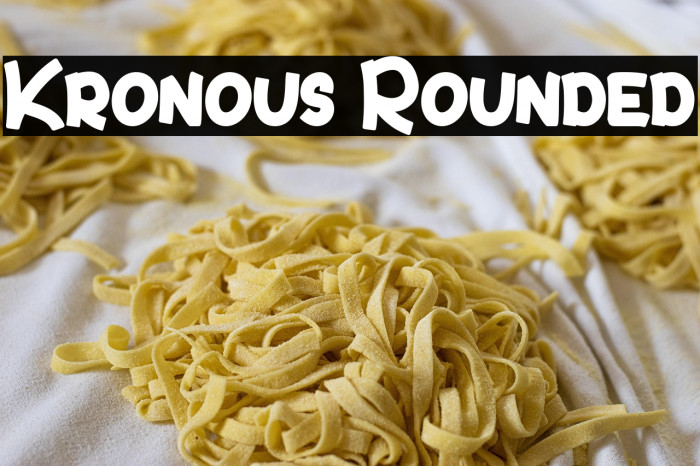 Kronous Rounded Example 2