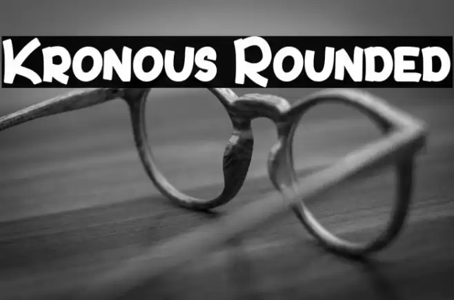 Kronous Rounded Font examples