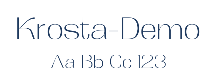 Krosta-Demo Font Preview