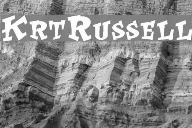 KrtRussell Font examples