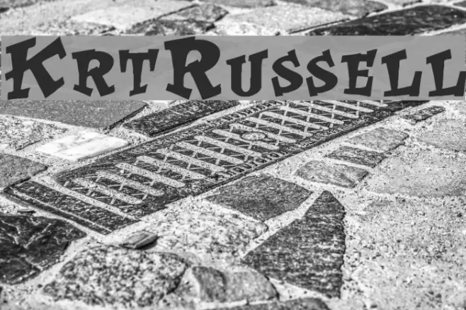 KrtRussell Font examples