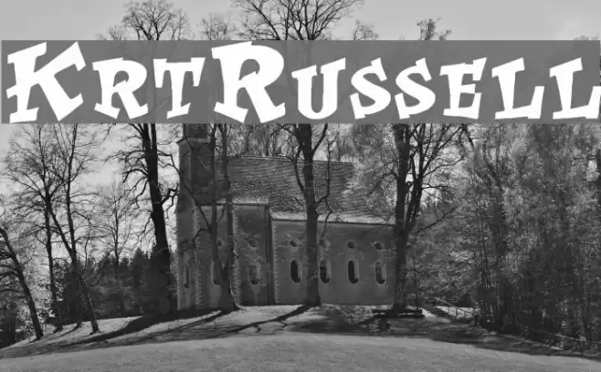 KrtRussell Font examples