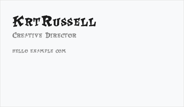 KrtRussell Business Card