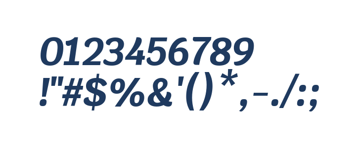 Krub Bold Italic Other Characters