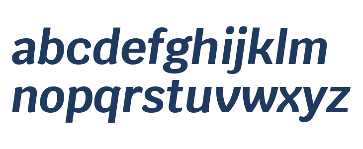 Krub Bold Italic Lowercase