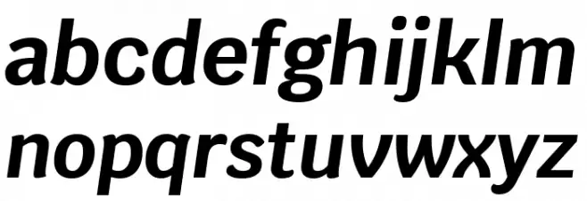 Krub Bold Italic Caratteri MINUSCOLO