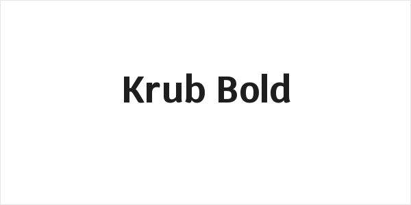 Krub Bold Logo