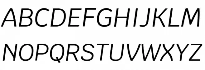Krub Italic 字体 大写