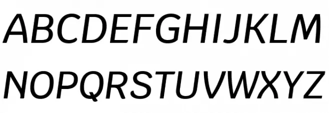 Krub Medium Italic Fonte MAIÚSCULAS