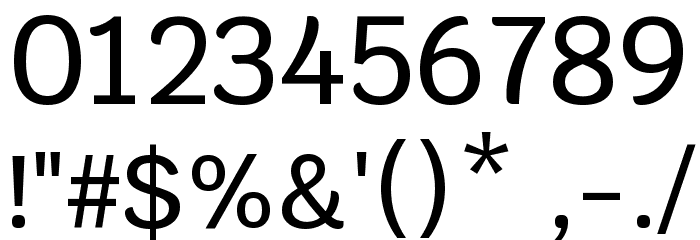 Krub Medium Font OTHER CHARS
