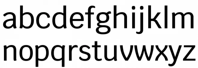 Krub Medium Caratteri MINUSCOLO